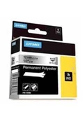 Dymo 18508DMO RhinoPRO SabitPolyester Şerit 9mmx5,5m Şeffaf-Siyah - 1