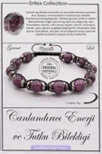 Sertifikalı AAA+ Kalite Doğal Lal Garnet Canlandırma Enerji Tutku Bilekliği - 1