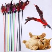 Çıngıraklı Tüylü Kedi Oyun Çubuğu - 3