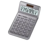 Casio JW-200SC-GY 12 Hane Gri Masa Üstü Hesap Makinesi - 1