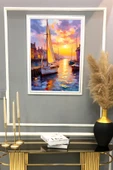 Doğa ve Manzara Desenli Çerçeveli Duvar Tablosu 50x70cm SERENE19 RENKLİ 50 X 70 - 2