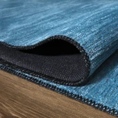 MİLANO ML105 Mavi Leke Tutmaz Antialerjik Yıkanılabilir Dokuma Dekoratif Halı Kilim Yolluk - 1