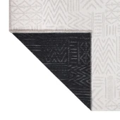 MİLANO ML201 Krem Leke Tutmaz Antialerjik Yıkanılabilir Dokuma Dekoratif Halı Kilim Yolluk - 2