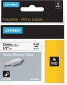 DYMO 18055 RhinoPRO Beyaz-Siyah Isıyla Küçülen Şerit 12 mm x 1,5 mt - 1