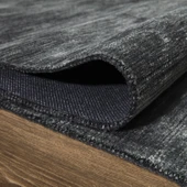 MİLANO ML101 Antrasit Leke Tutmaz Antialerjik Yıkanılabilir Dokuma Dekoratif Halı Kilim Yolluk - 1