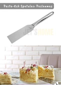 Pasta Spatulası Paslanmaz Kek Spatulası Krema Spatula No:1 Çelik 23 cm - 2