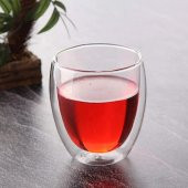250 ml Çift Duvarlı Espresso Magnolia Tatlı Cam Bardak Çay Kahve Süt Kupa Bardak Borosilikat Çift Cidarlı Cam Bardak - 1