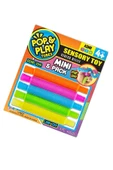 Pop Play Tubes Duyusal Stres Oyuncağı Mini 5li Akordiyon Borular: Bükün, Uzatın, Sesini Dinleyin! Eğlence ve Rahatlama Bir Arada! - 1