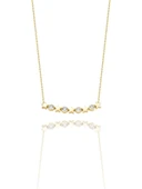 Beş Yıldız Özel Tasarım Çok Şık 14 Ayar Altın Kolye thumbnail 1