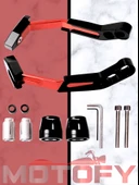 UNİVERSAL MOTOSİKLET FREN DEBRİYAJ KOLU MANET KORUMA KIRMIZI ALÜMİNYUM PCX NMAX SPACY - 2
