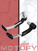 UNİVERSAL MOTOSİKLET FREN DEBRİYAJ KOLU MANET KORUMA BEYAZ ALÜMİNYUM PCX NMAX SPACY - 1