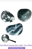 Sertifikalı Gerçek Hint Yosun Akik Taşı Kütle thumbnail 2