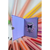 Kuromi Kilitli Defter 80 Yaprak Siyah - 14 x 20 cm - 3