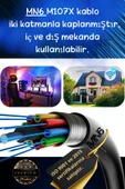 MN6 M107x 8 Metre Internet Kablosu/utp 0,57mm Cat6 Iki Kat Korumalı/ Iç Dış Mekan/8m Ethernet Kablosu - 3