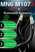 MN6 M107x 25 Metre Internet Kablosu/utp 0,57mm Cat6 Iki Kat Korumalı/ Iç Dış Mekan/25m Ethernet Kablosu - 3
