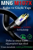 MN6 M107x 25 Metre Internet Kablosu/utp 0,57mm Cat6 Iki Kat Korumalı/ Iç Dış Mekan/25m Ethernet Kablosu - 2