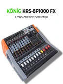 KÖNİG KRS-8 P1000FX 2X500W 8 KANAL POWER MİXER - 1
