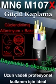 MN6 M107x 15 Metre Internet Kablosu/utp 0,57mm Cat6 Iki Kat Korumalı/ Iç Dış Mekan/15m Ethernet Kablosu - 7