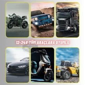 Motosiklet Mini Sis Farı Çift Renk Sarı-Beyaz Aç Kapa Düğmeli Scooter Araç Off Road Led Lamba 8V-80V Projektör Metal Kasa Arazi Çalışma Lambası 2 Adet Set - 10