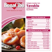 BonaCibo Adult Cat Tavuklu (Hamsi ve Pirinç eşliğinde) Yetişkin Kedi Maması 5 Kg - 3