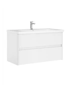 Orka Düden 80 cm MDF Çekmeceli Beyaz Banyo Dolabı Alt Modül Lavabo thumbnail 1