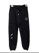 BASKILI PAÇA LASTİKLİ KIZ PANTOLON - 1