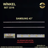 LCD LED-2216 2 Lİ ÇUBUK-UE43RU7445UXXC,UE43NU7400U-ELED114-WİNKEL - 1