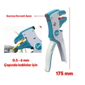 Profesyonel Kablo Sıyırma Pensesi 0.5-6 mm Bilgisayarcı Network Elektrik Bağlantı Kablosu Soyma - 3