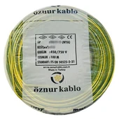 NYA KABLO 1X25 LİK SARI YEŞİL ÖZNUR 1 MT FİYATIDIR - 1