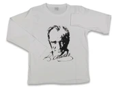 ATATÜRK BASKILI UZUN KOLLU T-SHIRT - 3