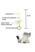 Kelebek Model Elastik Kendinden Yapışkanlı Kedi Oyun Oltası - 2