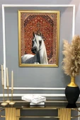 Dekoratif Modern Desenli Çerçeveli Duvar Tablosu 50x70cm RÜYA02 RENKLİ 50 X 70 - 2