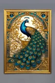 Dekoratif Modern Desenli Çerçeveli Duvar Tablosu 50x70cm RÜYA03 RENKLİ 50 X 70 - 1