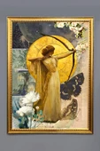 Dekoratif Modern Desenli Çerçeveli Duvar Tablosu 50x70cm RÜYA14 RENKLİ 50 X 70 - 1