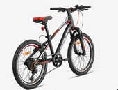 KRON XC 75 20 JANT 7 VİTES V FREN SHIMANO SİSTEM ALÜMİNYUM ÇOCUK BİSİKLETİ MAT SİYAH-GRİ/KIRMIZI (KRN25-028) thumbnail 3