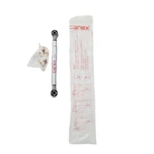 Düşer kapak Gazlı Amortisör  | 80 N Kuvvet || Gümüş Kaplama Çelik | 2 ADET thumbnail 3