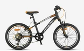 KRON XC 75 20 JANT 7 VİTES V FREN SHIMANO SİSTEM ALÜMİNYUM ÇOCUK BİSİKLETİ MAT SİYAH-GRİ/NEON TURUNCU (KRN25-029) - 1