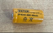 16340--800MA 3.7 VOLT BAŞLIKLI PİL SUPEX - 1
