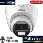 DAHUA HAC-T1A21P-U-IL-A 2MP HDCVI FULLCOLOR SESLİ DOME KAMERA - 1