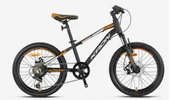 KRON XC 75 20 JANT 7 VİTES MEKANİK DİSK FREN SHIMANO SİSTEM ALÜMİNYUM ÇOCUK BİSİKLETİ MAT SİYAH-GRİ/NEON TURUNCU(KRN25-034) - 2