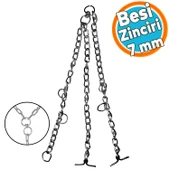 Besi Zinciri Yüksek Kalite Bükülü 2.5 Kg 7 mm 70 x 100 cm Küçük-Büyük Baş Hayvan Kurbanlık Zincir - 1