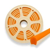 Turuncu 6mm İkinci Nesil Silikon Neon LED Şerit Kılıfı 5 Metre Difüzör Tüp (LED Hariç) - 1