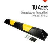 10'lu PPC Otopark Stoperi Seti – 110x15x10 cm thumbnail 1