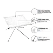 Katlanabilir Ateş Sehpası -Brülör - Madfox Fire Rack - 546250 - 2