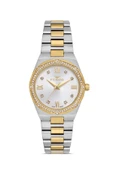 Ferro FL21518AWT-D Quartz Çelik Altın/Gri 30 mm Kadın Kol Saati - 4