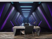 3D Derinlik Modern Koridor Duvar Kağıdı Baskı thumbnail 4