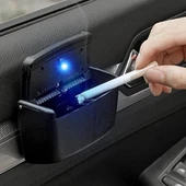Araç İçi Işıklı Kapaklı Oto Küllük Klipsli - 6