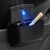 Araç İçi Işıklı Kapaklı Oto Küllük Klipsli - 3