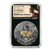 AgaKulche Joan of Arc Altın Kaplama NGC Sertifikalı Gümüş Sikke Coin - 1
