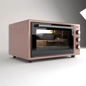 Ferre 45630 45 Litre 6 Program Turbo Mini Fırın - Rose - 1